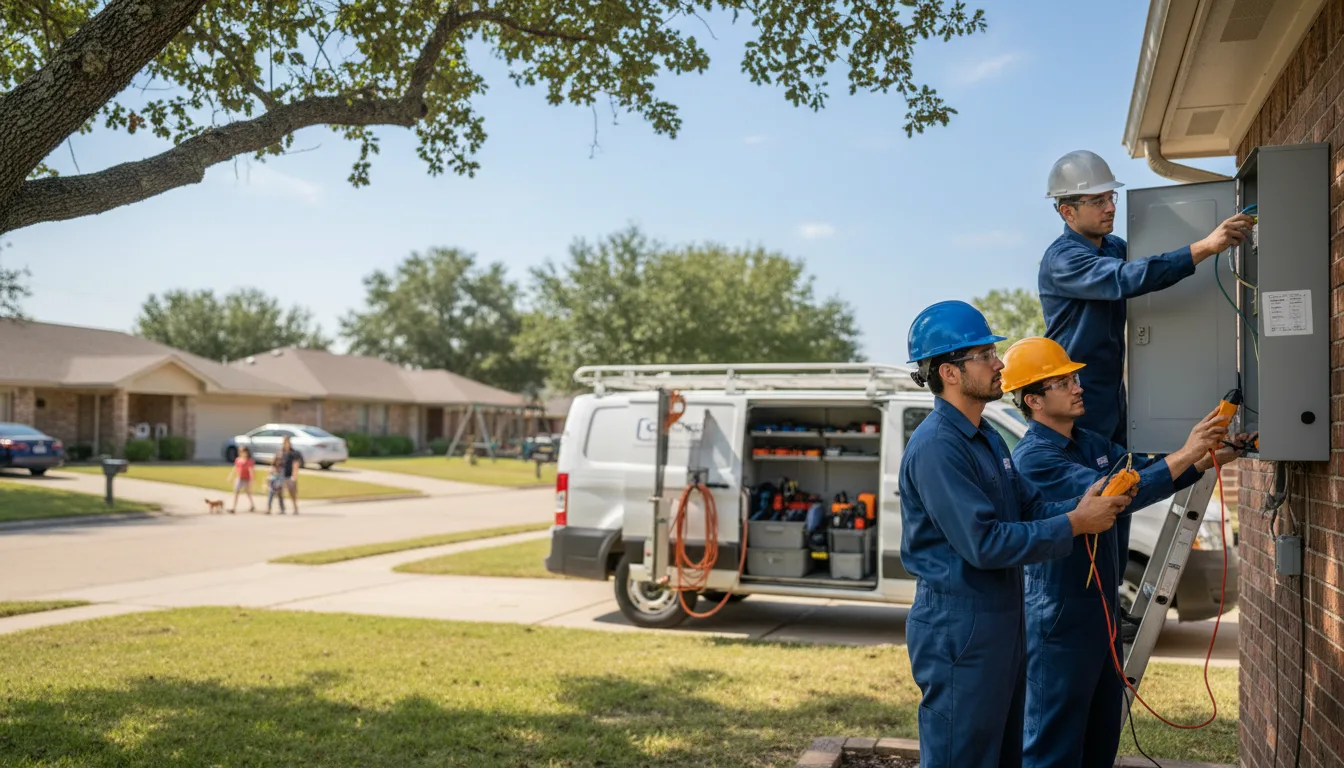 Certified electrician providing emergency electrical services in Massena, IA